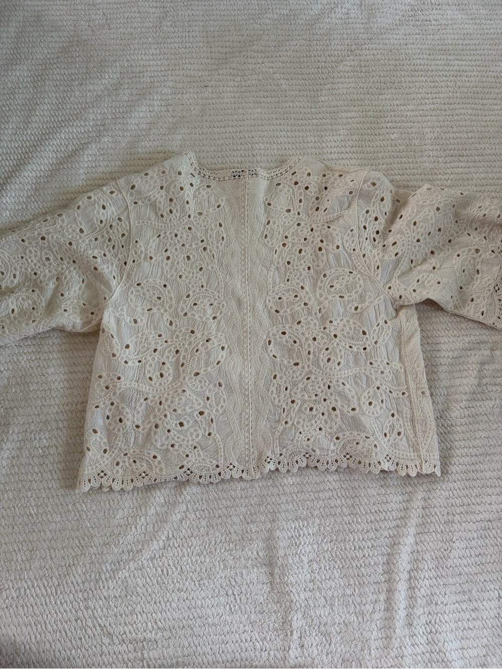 Democracy Lace Eyelet Tops — Black & White Duo - Picture 6 of 6
